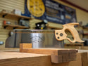 Bad axe tool works 14 inch no 9 tenon saw with a maple handle and nickel back