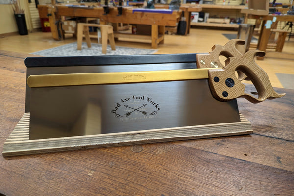 Bad axe tool works custom 16 inch tenon saws with white oak handles