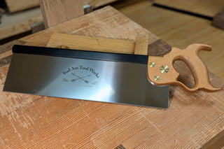 Bad axe tool works 16 inch tenon saw with a cherry handle