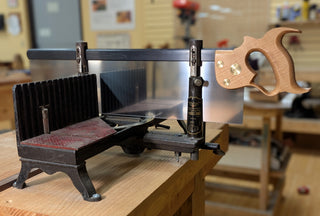 Bad axe tool works 20 inch miter saw backsaw in a millers falls miter box