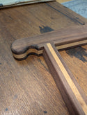 Finished Frame Saw - Red Oak with Walnut Pinstriping
