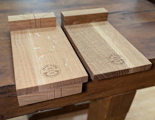 Bad axe bench hook set with pre cut miters in red oak