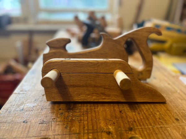 Bad axe tool works kerfing plane kit finished in red oak