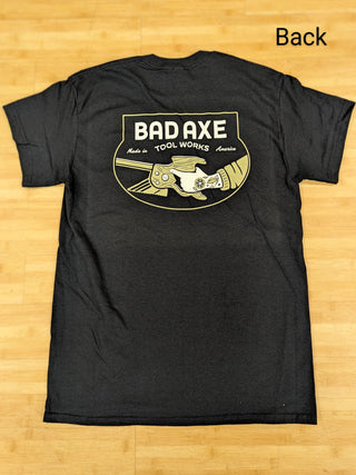bad axe tool works back of saw t shirt