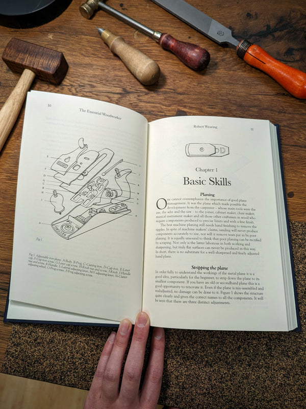 chapter of basic skills in the essential woodworker book