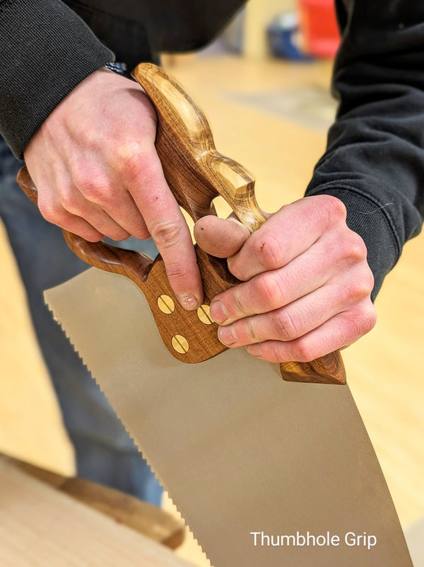 Bad axe tool works d8 panel saw thumbhole grip