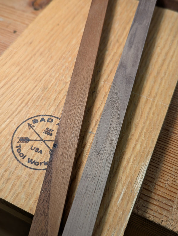 before and after using kramers antique improver on wood