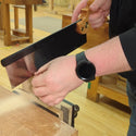 Bad axe tool works 12 inch hybrid small tenon saw in use