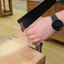 Bad axe tool works 14 inch bayonet carcase saw backsaw in use