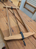 Premium Bad Axe Finished Frame Saw - (30.5") Red Oak w/ Walnut Pinstriping