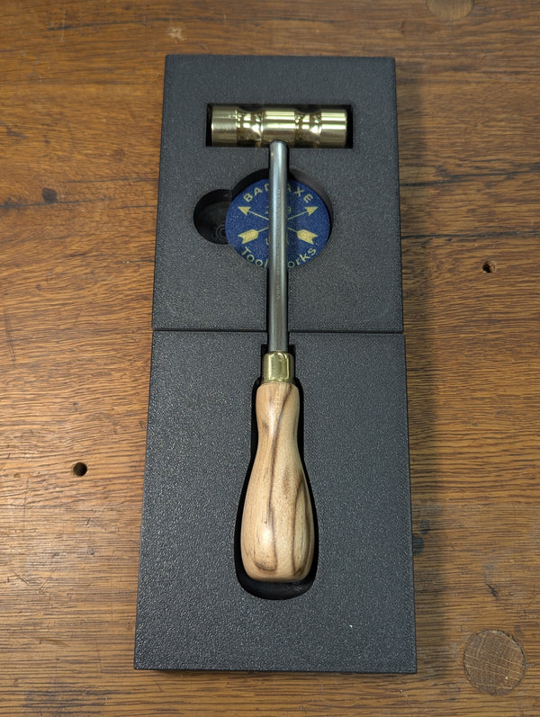 Premium Brass Saw Setting Hammer - Maple