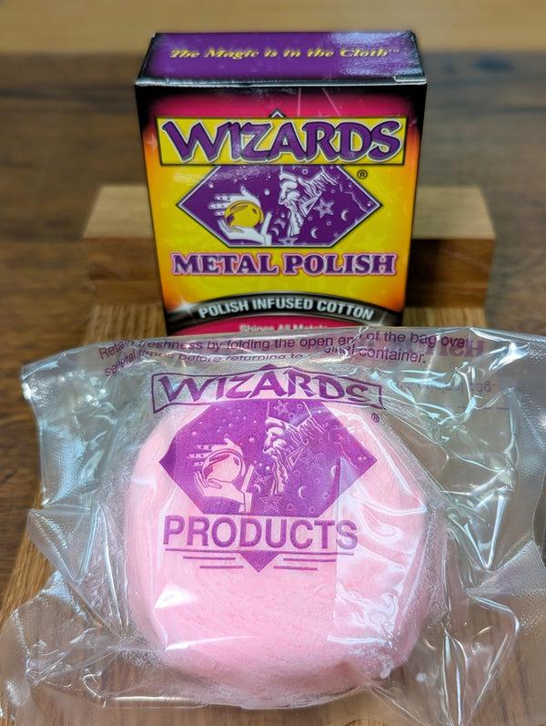 wizards metal renew showing the pink polish infused cotton