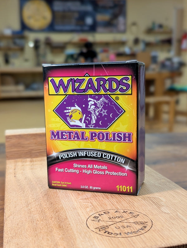 Wizards metal renew metal polish with polish infused cotton